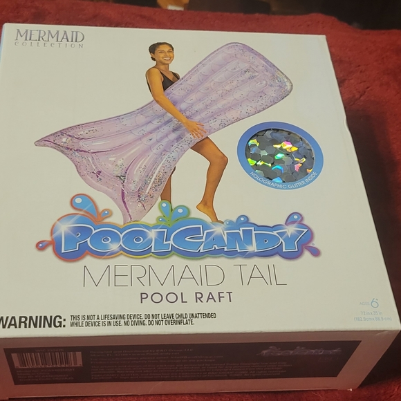 Pool Candy Mermaid Tail Pool Raft - Picture 3 of 6